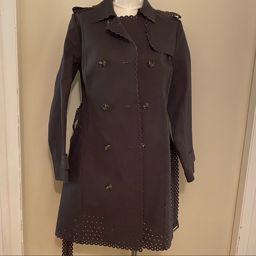 Banana Republic scallop edge trench coat